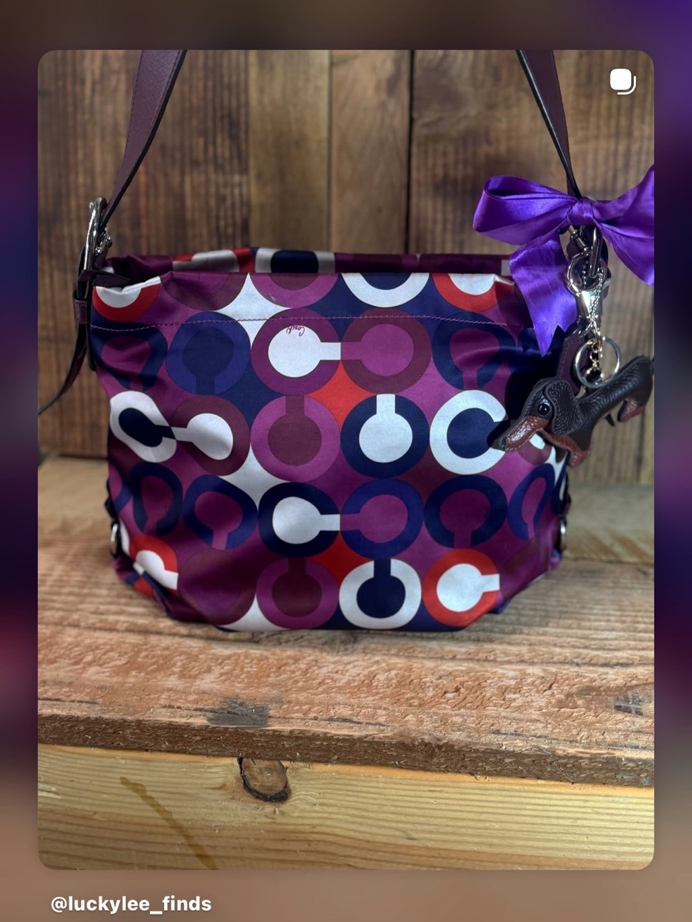 Coach Op Art Printed Duffle Shoulder Bag 🎨✨👜